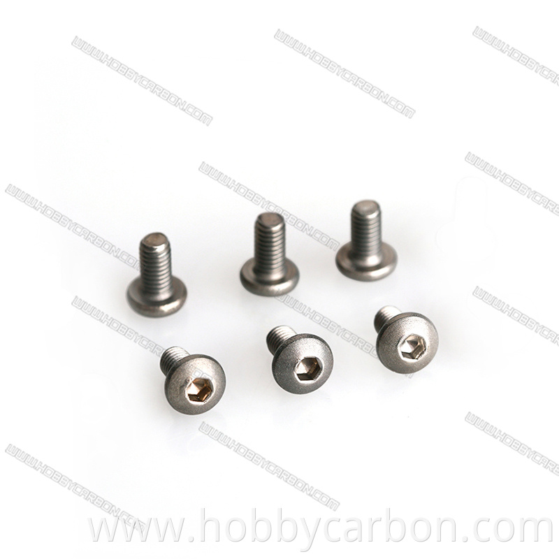 M3X6 button head titanium screw